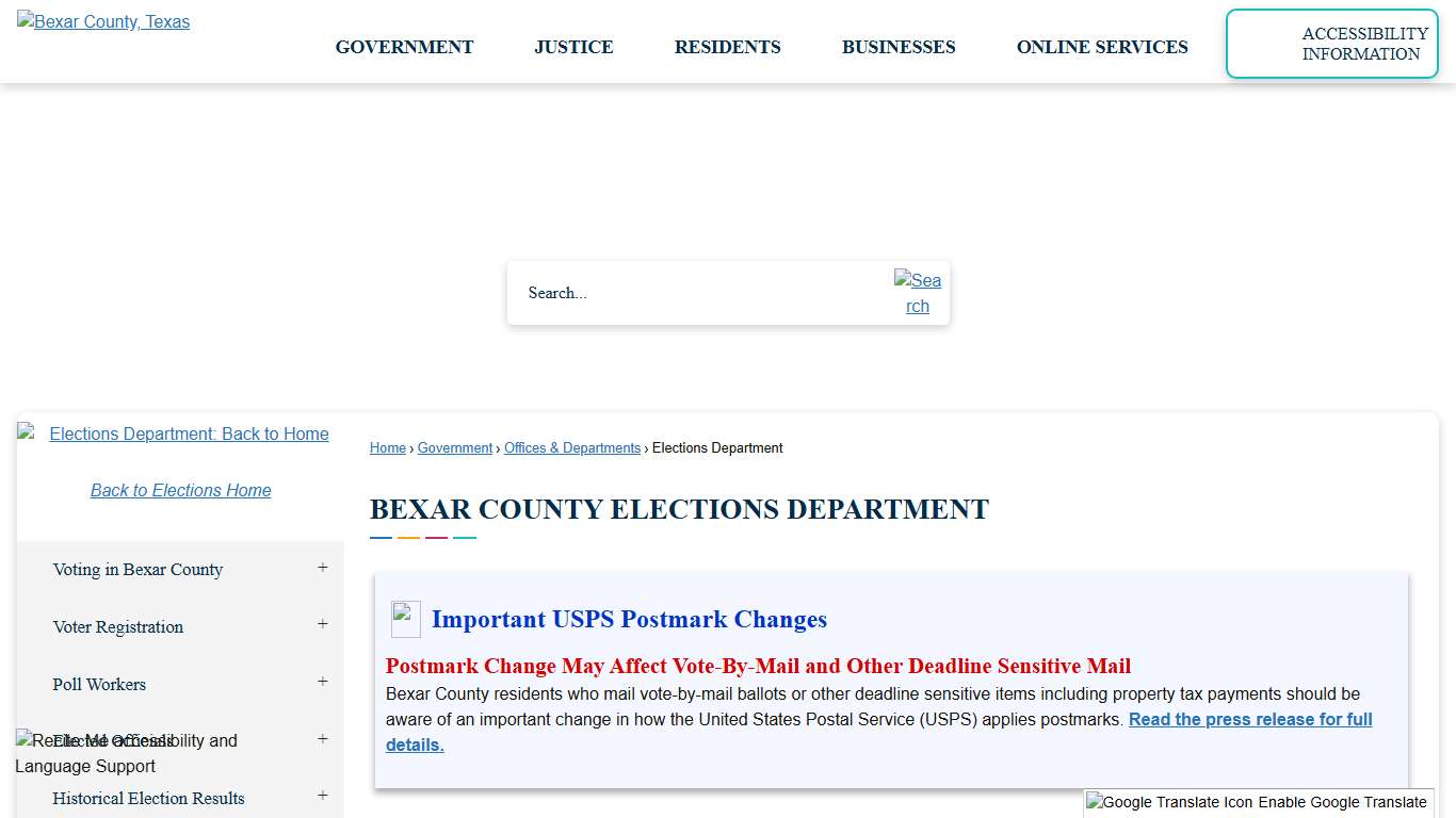 Bexar County Elections Department Bexar County, TX - Official Website