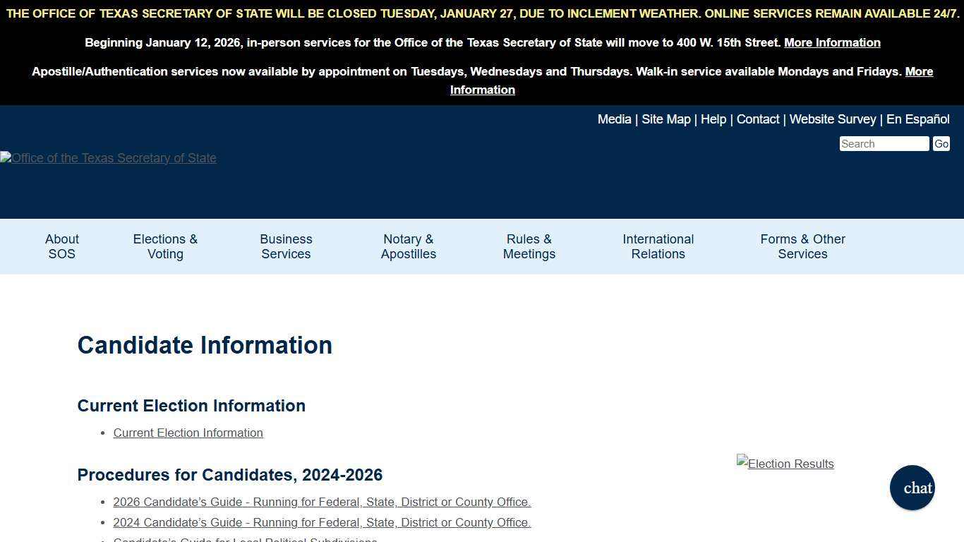 Candidate Information